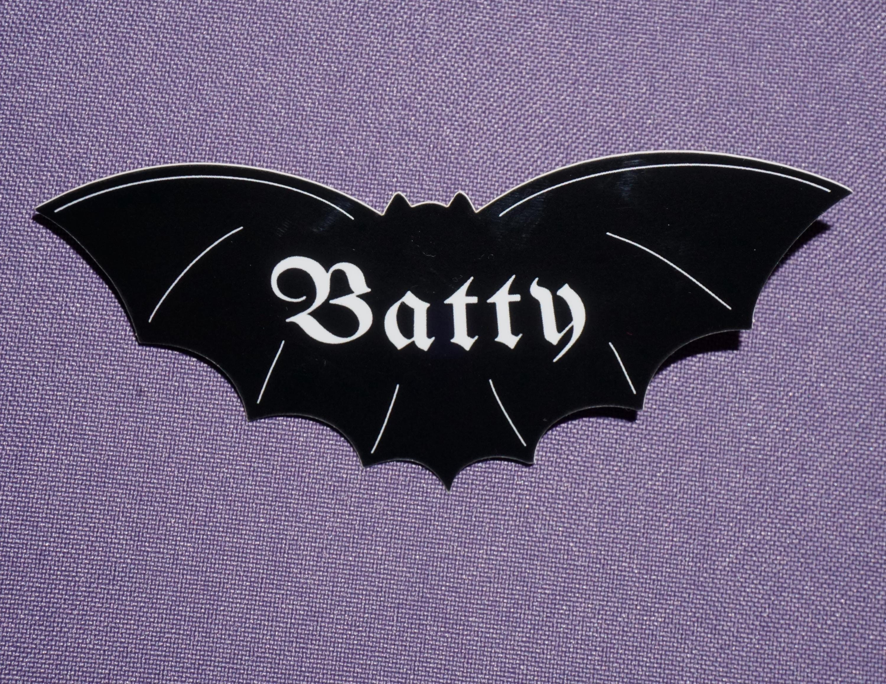 Batty Bat - Sticker - Etsy