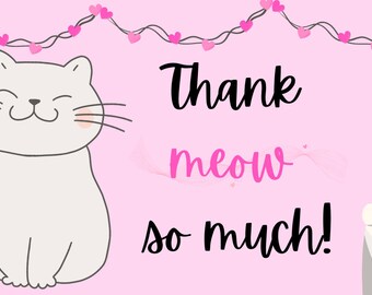 Thank You Tag (Cat Version)