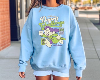 Dopey Challenge Run Disney Sweatshirt - 2025 Disney World Marathon Weekend Group Tops