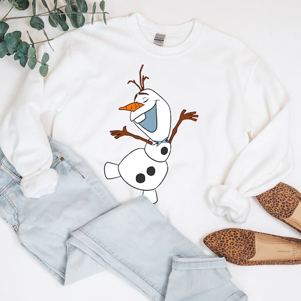 Disney Frozen Sweatshirt for Girls, Olaf Women's Sweatshirt, Cute Frozen Disneyland Gift