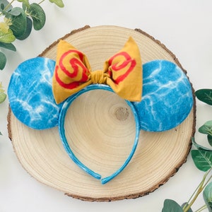Moana Inspired Minnie Mickey  Mouse Ears Headband