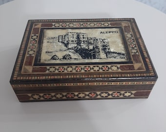 Wooden Jewellery Box With Motifs