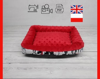 Small Pet Lair Sewing Pattern PDF Tutorial | Cozy Bed & Hideout | Rabbit, Guinea Pig, Chinchilla, Ferret, Rat, Squirrel Cage Accessory