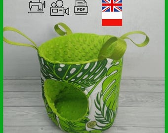 PDF Sewing Pattern – Cube & Round House for Small Pets | Chinchilla, Guinea Pig, Ferret, Rat, Rabbit Hideout Tutorial | DIY Pet Bed Hammock