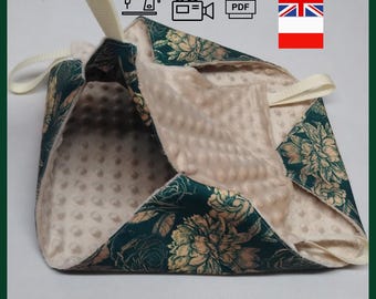Honey Comb Hammock PDF Pattern for Small Pets | Cube House Sewing Tutorial for Chinchilla, Rat, Ferret, Guinea Pig, Rabbit