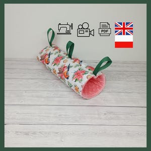 Tunnel Hammock Sewing Pattern PDF Tutorial | Small Pet Bed Hideout | Rabbit, Guinea Pig, Chinchilla, Ferret, Rat, Squirrel Cage Toy