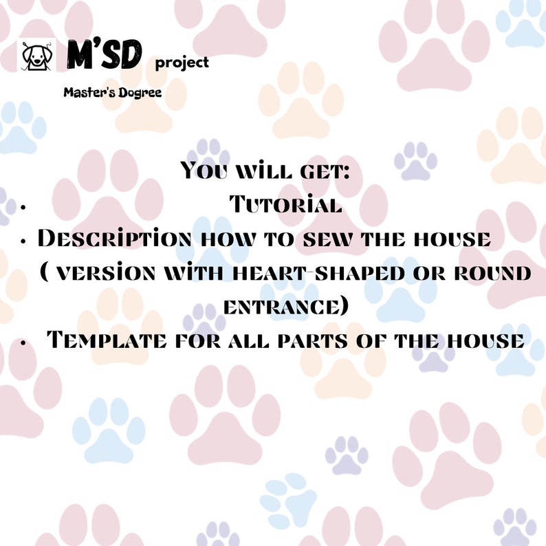 Template Rabbit Heart Cube House Sewing Pattern PDF Tutorial | Small Animal Bed Hideout ...