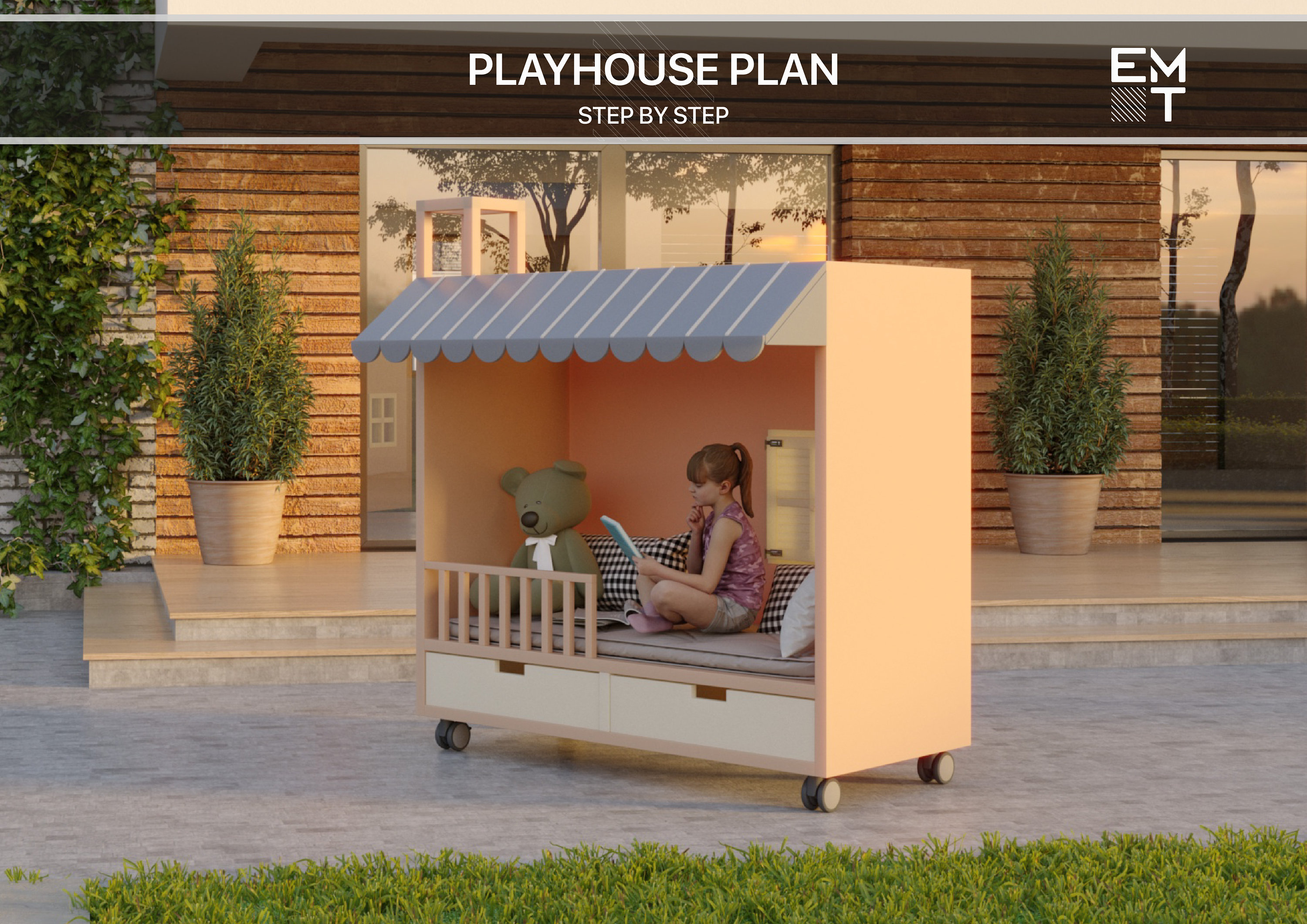 Playhouse Plans Furniture For Outdoor Playhouse Playhouse Plans