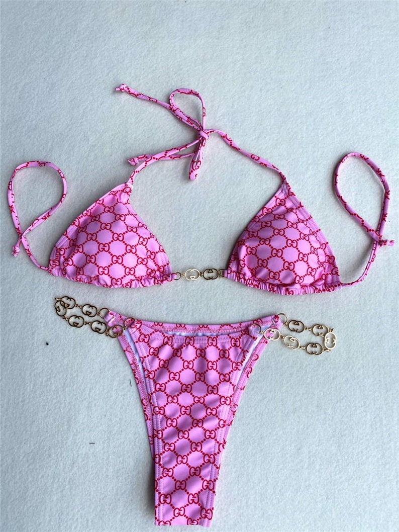 New Pool Party Womens Swimsuit With G/G Bikini Beach Party Etsy