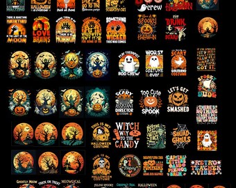 Halloween Villains SVG Bundle, Horror Movie Designs, Sublimation (Digital Download)