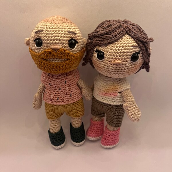 Handgefertigte Amigurumi-Freunde, Mini-me