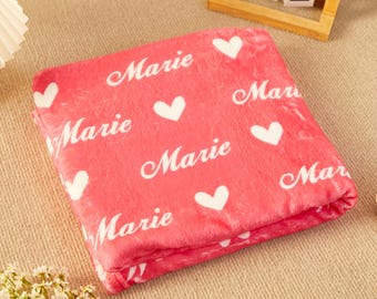 Spersonalizowany kocyk dla dzieci z imieniem: miękki polar Minky na prezent