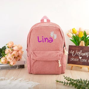 Sac à dos personnalisé pour enfant avec nom, cartable personnalisé pour tout-petit pour garçons et filles, sac à dos préscolaire, cadeau pour la maternelle, rentrée des classes
