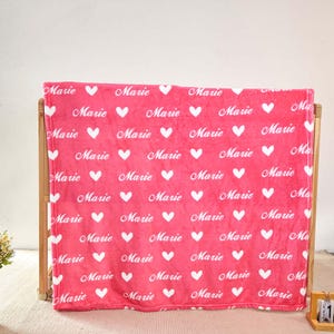 Personalized Name Blanket, Baby Girl Gift For New Mom Name Blanket, Baby Boy Gift ,Baby Blanket Kids Blanket ,Retro Blanket, Boho