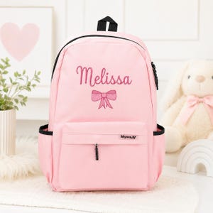 Personalized Kids Backpack with Name Embroidery, Custom School Bag for Girls Boys, Toddler Preschool Backpack, First Day of School Gift image 15