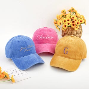 Custom Embroidered  Text Hat,Personalized Bridesmaid Cap with ,Embroidery Logo Baseball Hat,Bachelorette Party  Gift for Him/Her