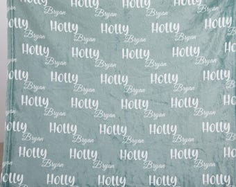 Coperta con nome personalizzato, coperta con nome della nonna, coperte personalizzate per compleanni/festività dei bambini, coperta con nome del bambino, coperta con nome personalizzato di Elsa