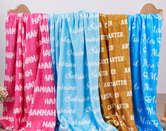Cobertor personalizado, cobertor para bebê menina, cobertor com nome, cobertor para presente de menina, cobertor para bebê, cobertor infantil, presente personalizado, presente personalizado