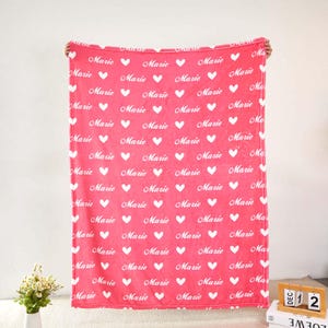 Kids Name Blanket,Personalized Swaddle Blanket, Hospital Blanket, Baby Name Blanket,Name Blanket For Boy,Toddler Name Blanket, Retro Blanket