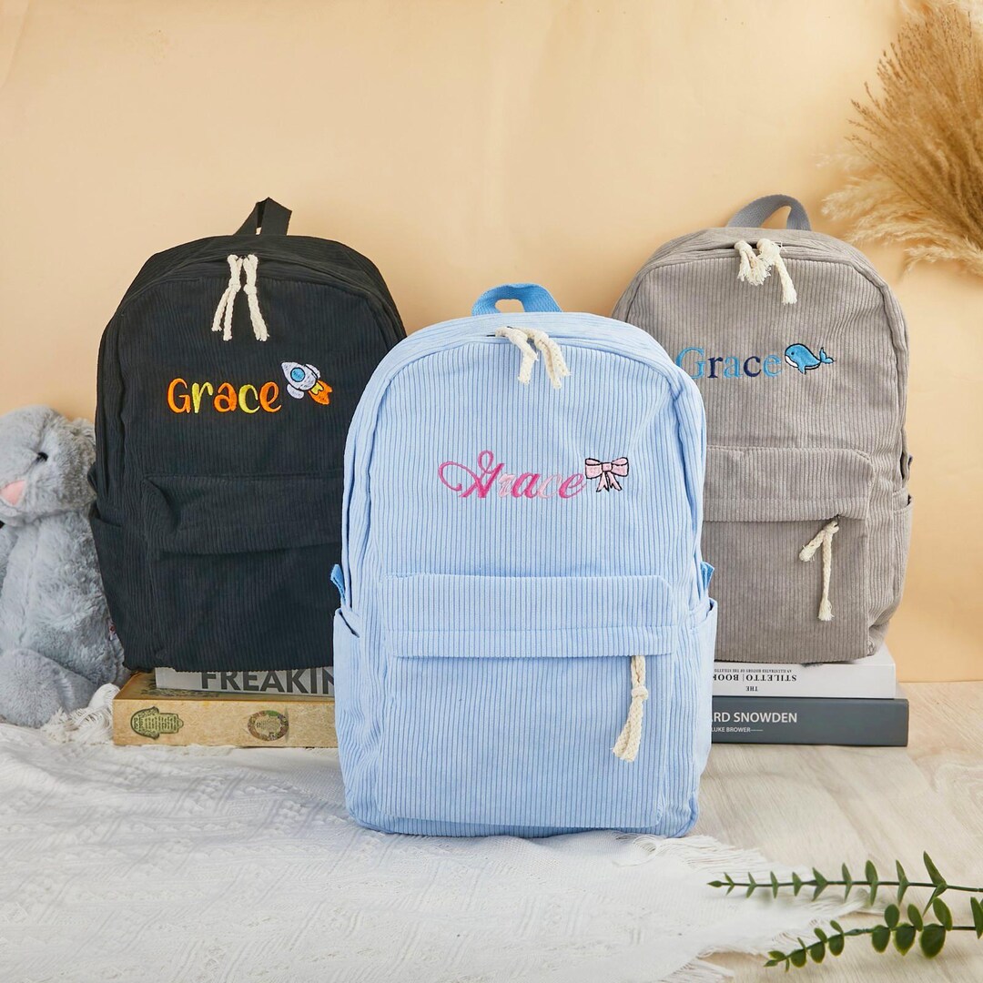 Custom Toddler Backpack With Name & Embroidery Design, Personalized ...