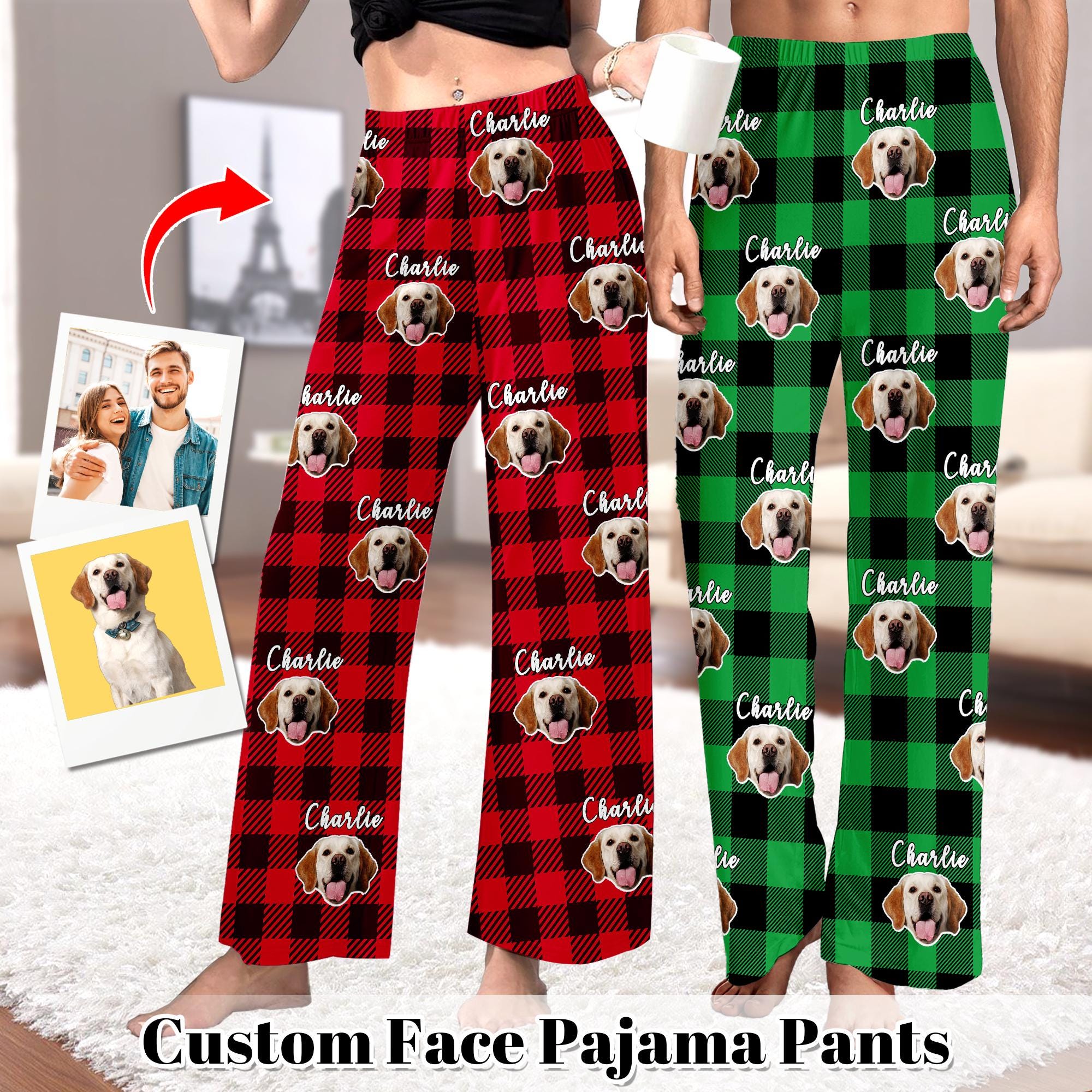 Face on Pajama Pants Etsy Canada