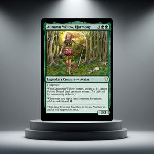 Autumn Willow, Harmony (Mystery Commander) - Proxy-kort - Anpassat MTG-testkort