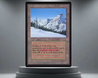 Taiga (alfa) - Duel Land - proxykaart - aangepaste MTG Playtest-kaart