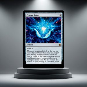 Cube cosmique - carte proxy - carte de test MTG personnalisée