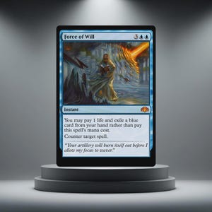 Força de Vontade - Carta Proxy - Carta de Teste Personalizada de MTG