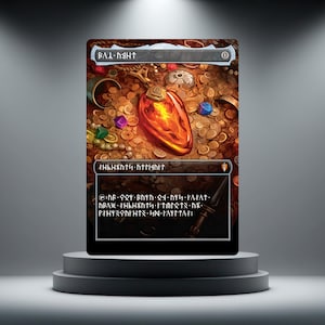 Mox Amber (Alternativ konst på dvärgspråk) - Proxykort - Anpassat MTG-testkort