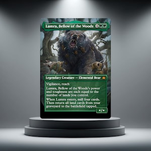 Lumra, Bellow of the Woods (borderless Art) - Proxy Card - Custom MTG Playtest Card