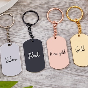Personalized Photo Keychain, Doubled Sided Picture Keychain, Custom Stainless steel Keychain with Photo and Text, Custom Quote Keychain image 6