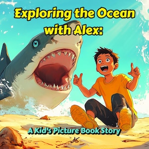 Exploring the Ocean with Alex: A Kid's Picture Ebook Story