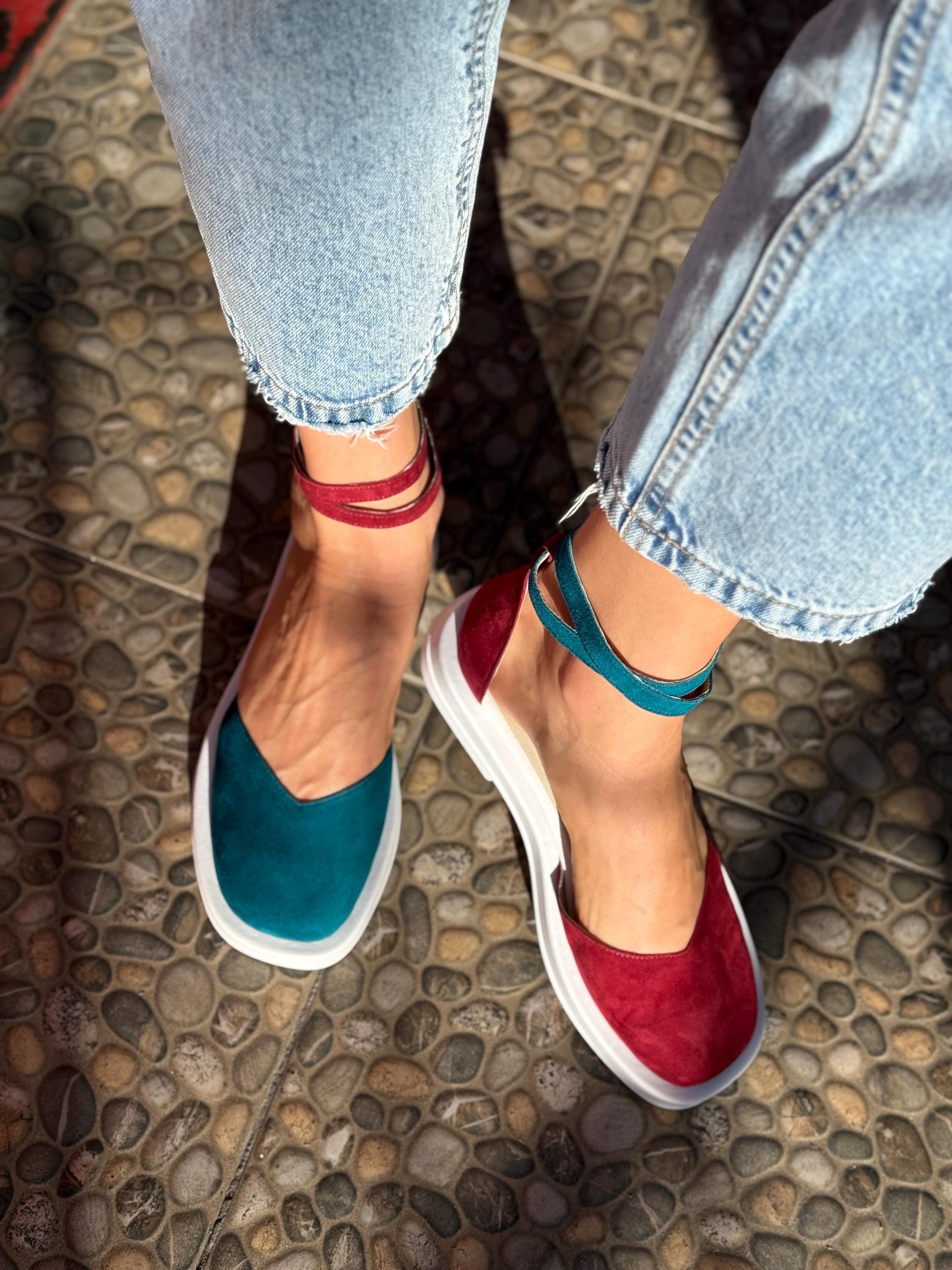 Handmade Black Leather Mary Jane Flats: Minimalist Ankle Strap Shoes - Etsy