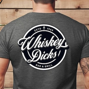Whiskey Dicks Bar & Grill, Logo tshirt, St Patricks Day Shirt, Lucky Irish shirt, Pun Shirt, Funny Shirts, Drinking Shirt, Party Shirts