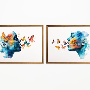 Logopädie Therapie Art Print Beratung Bürodeko Logopädie Pathologie Poster Therapeut Büro Wand Kunst Aquarell SLP Drucke