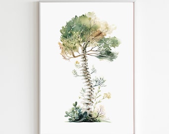 Spine Tree Wall Art Print, Botanical Chiropractic Poster, Physical Therapy Office Decor, Chiropractor Gift For Doctor, Physiotherapy Artwork