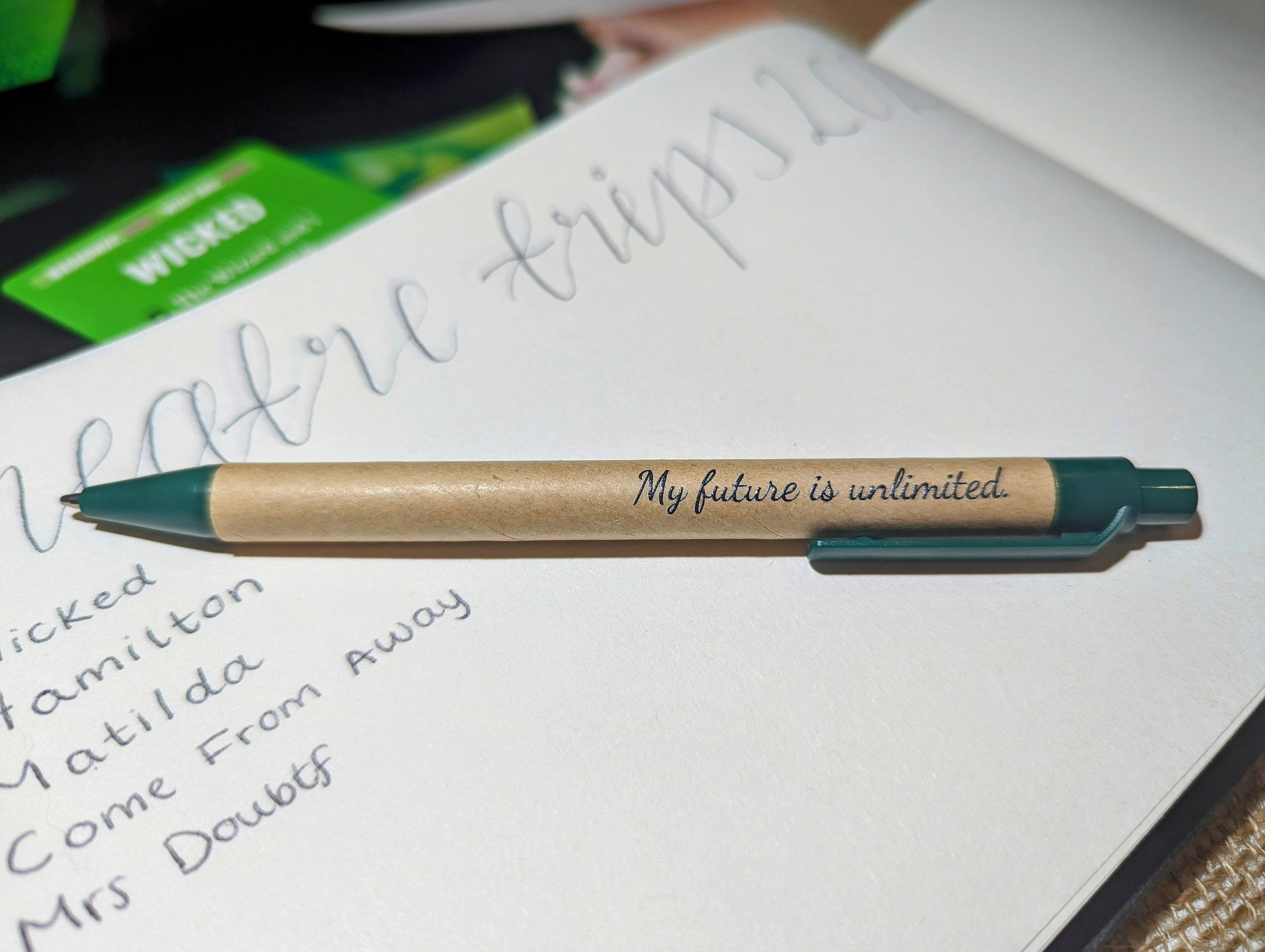 Musical Theatre Quote Positivity Pens