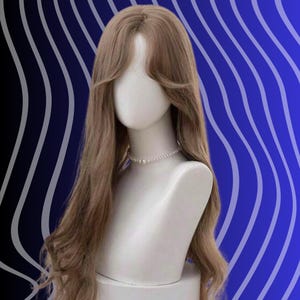 Wavy Wigs Linen Brown Wig ,30 Inc Brown Long Wig, Brown Wig, Women Brown Wig, Long Brown Wig