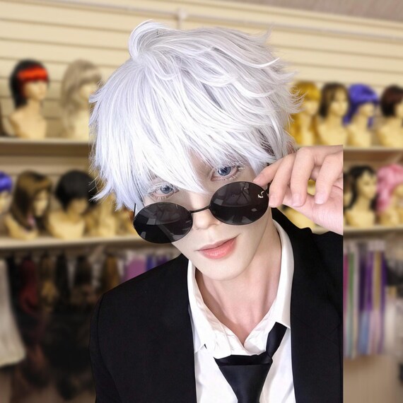 Anime White Cosplay Wig, Women White Wig, Men White Wig  display picture 2