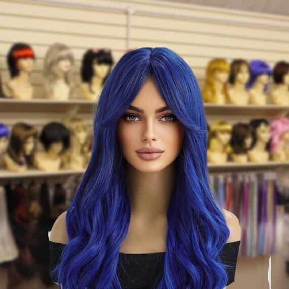 Ocean Dream Blue Wig – Long Wavy 26 Inch Synthetic Hair for  display picture 3