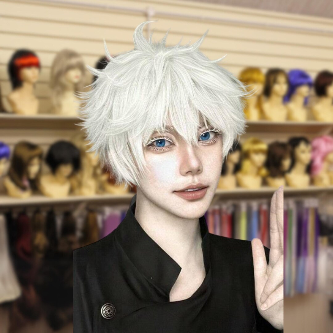 ?Cami 39” WHITE cosplay  wig +NWT* Amazon.com : RicHyun Long Curly Wavy White Wig Middle Part  main image 3