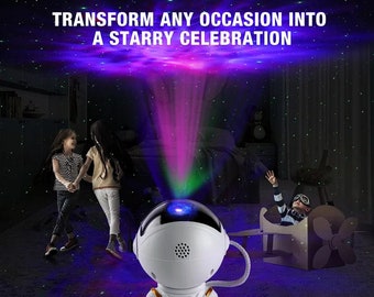 Star Projector Galaxy Night Light Astronaut Space