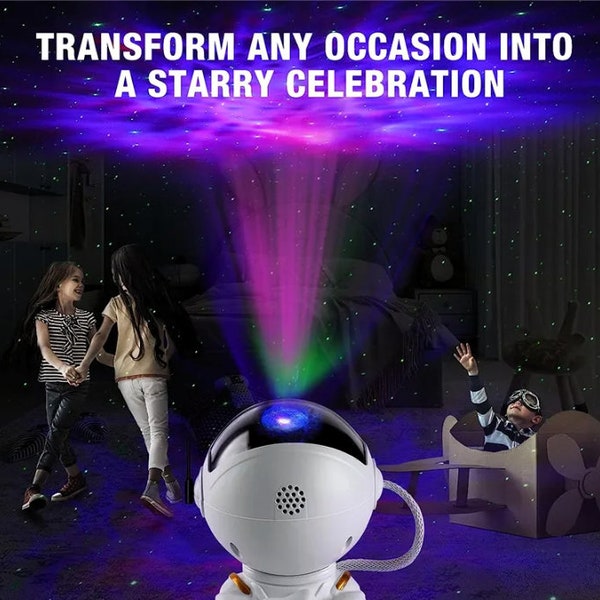 Star Projector Galaxy Night Light Astronaut Space