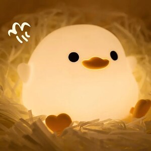 LED Cute Bean Duck Night Light zdjęcie 4