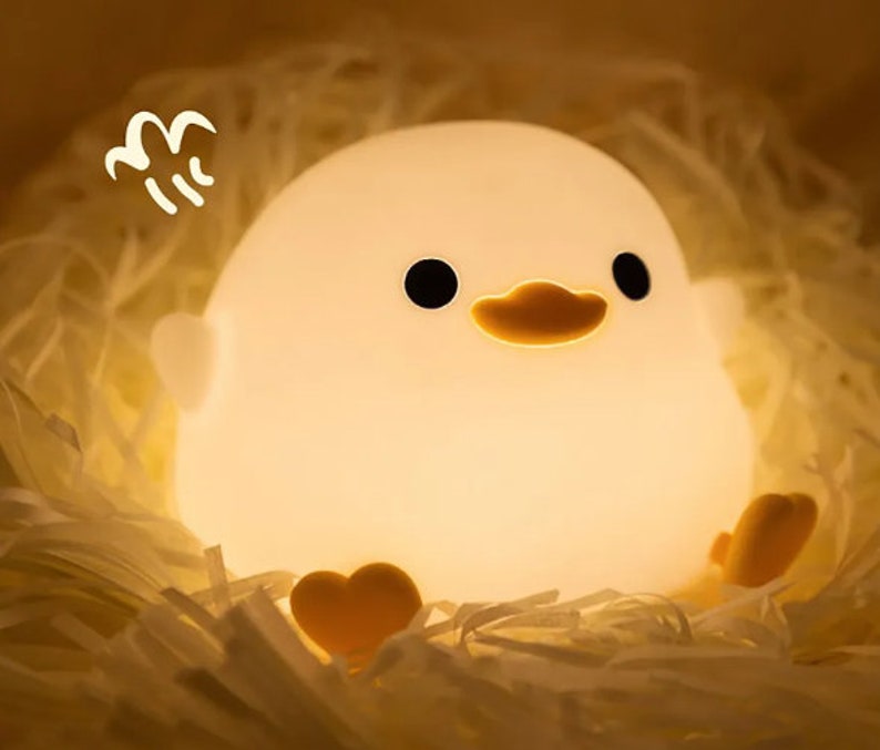 LED Cute Bean Duck Night Light zdjęcie 4