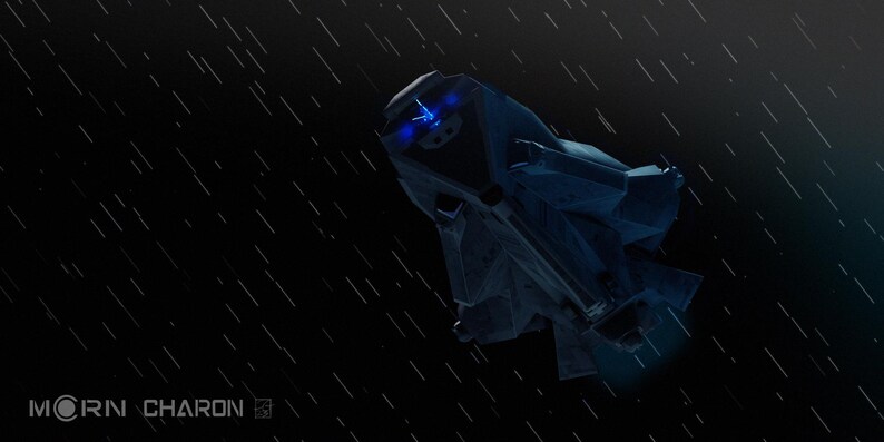 Charon Blue The Expanse MCRN Charon Ship Model - Etsy