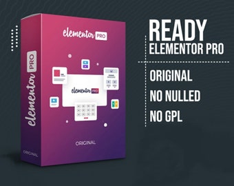 Elementor Pro - 1 Year Genuine | License Pro Plan | AUTO Update! | License key Included! | Wordpress Plugin