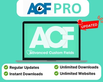 Advanced Custom Fields - License | ACF Pro WordPress plugin | Lifetime Updates - Latest Version |