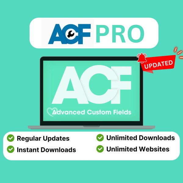 Fortgeschrittene benutzerdefinierte Felder - Lizenz | ACF Pro WordPress-plugin | Lebenslange Updates - Neueste Version |